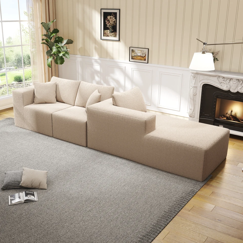 Sofá Esquinero Combinación Libre Sofá Chaise Lounge Sofá Seccional Hágalo Usted Mismo Sofá Foto 4 de 4