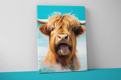 Highland Cow Wall Art - Extra Large Highland Cattle Poster
