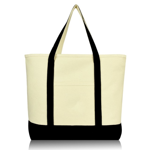 zippered shopping tote
