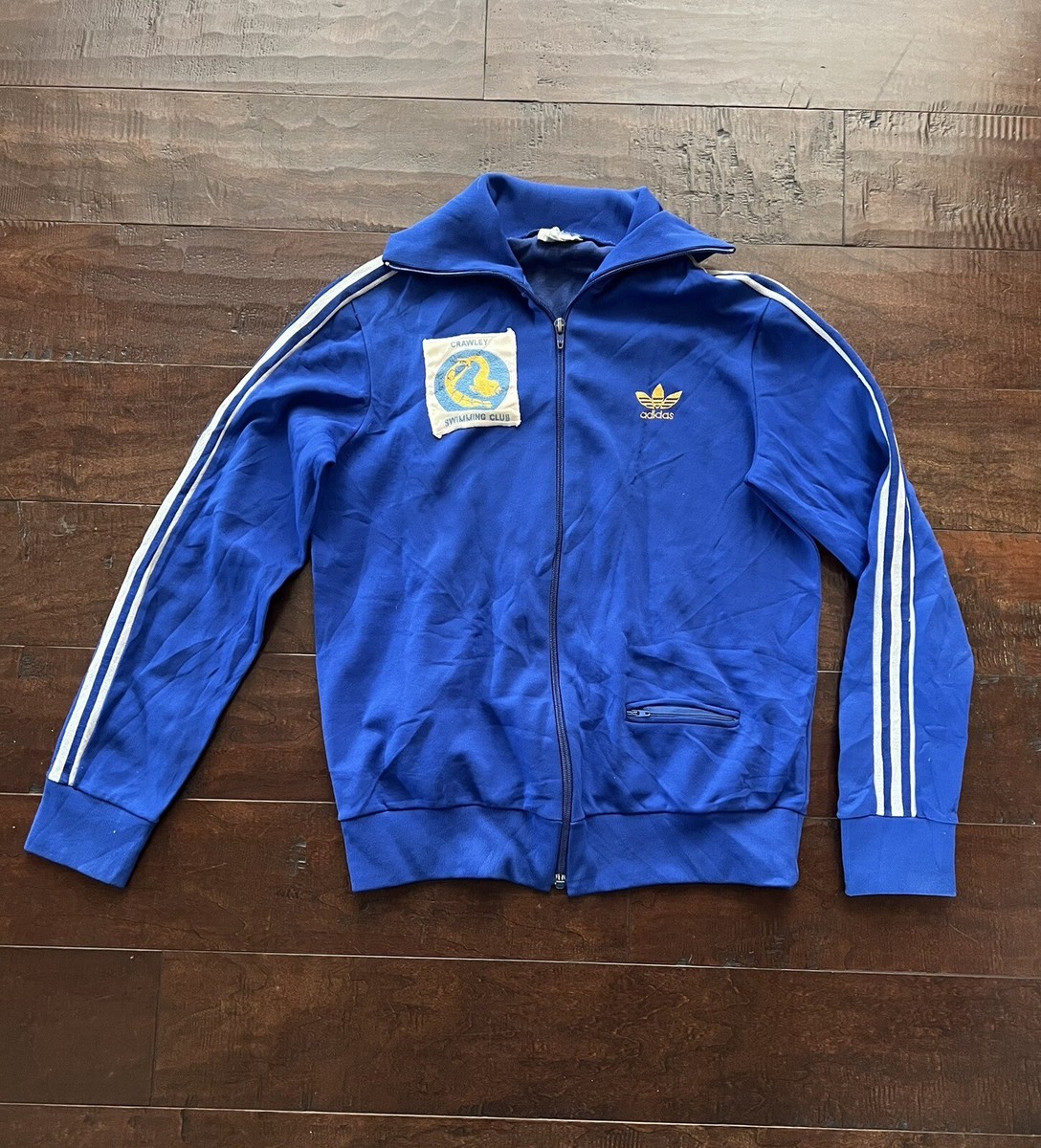 Vtg 80's ADIDAS Ventex ATP Keyrolan Full Zip Track Jacket