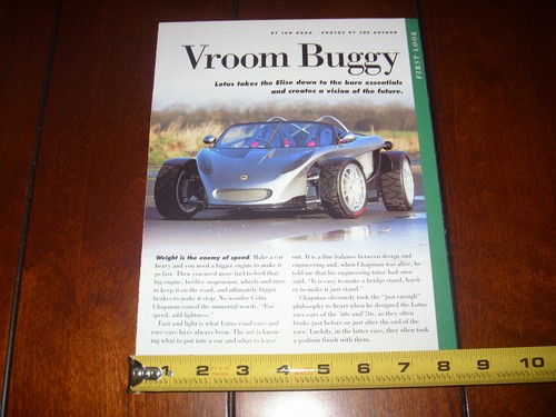 LOTUS 340R PROYOTYPE - ORIGINAL 1999 ARTICLE