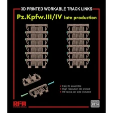 RFM 1/35 Workable Track Links for PzKpfw. III /IV Late