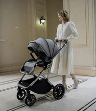 A GRADE - BABYMORE CHIA PRAM PUSHCHAIR - PEARL GREY
