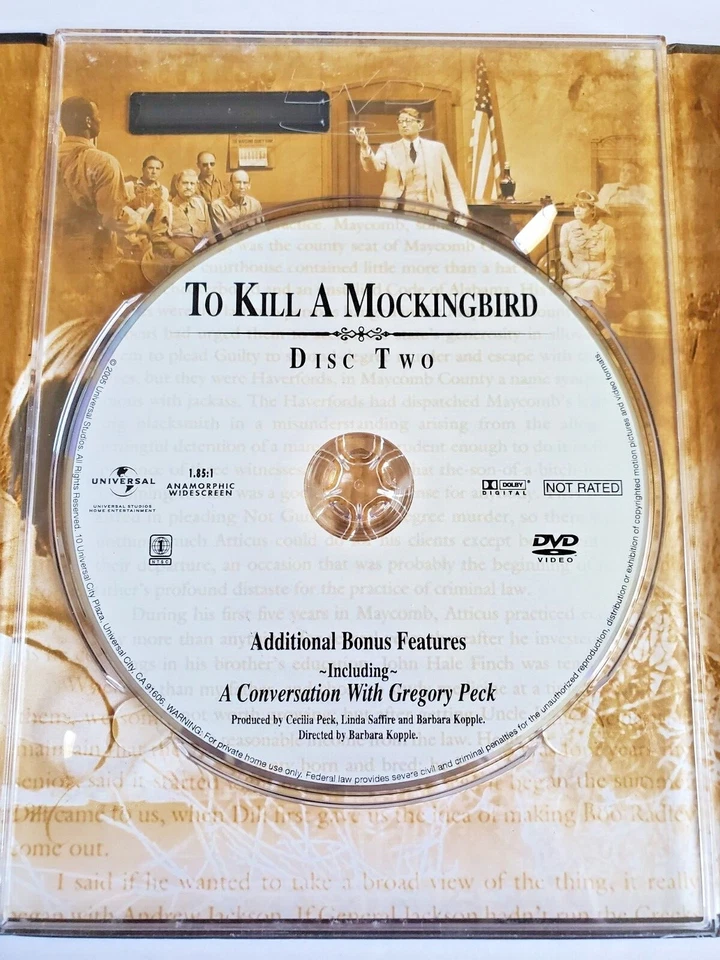 To Kill A Mockingbird DVD Universal Studios Legacy Series - Image 3 of 4