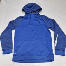 NIKE Tri-Flow Dri-Fit Hoodie 800303-455 Men's sz Small Pullover Sweatshirt Blue