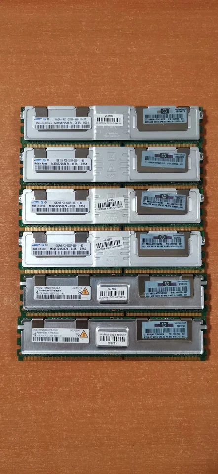 1GB HP Samsung 398706-051 PC2-5300F 667MHz DDR2 240Pin 2Rx8 Fbdimm Server Memory - Image 2 of 2