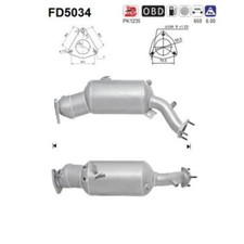 AS FD5034 Ruß-/Partikelfilter Abgasanlage für Audi Q5 A4 A4 Allroad A5 A6