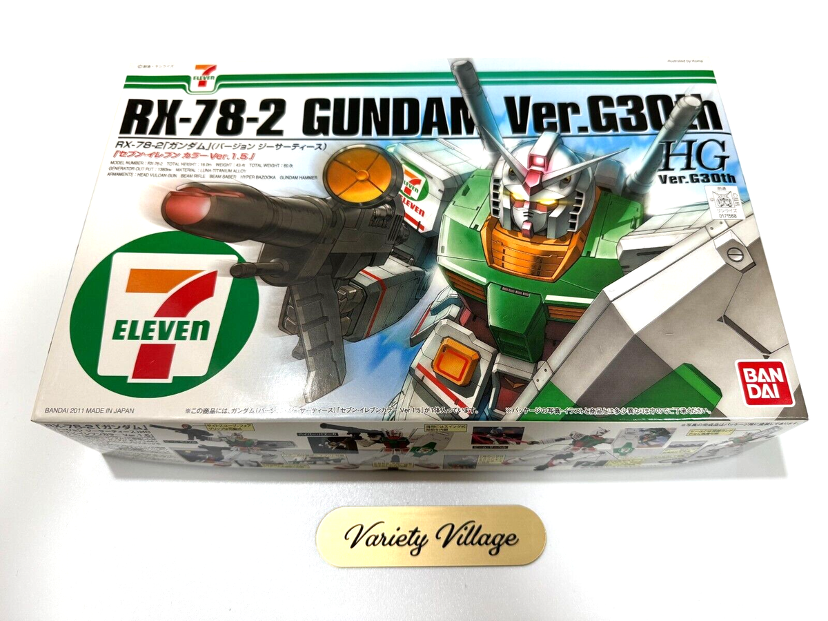 BANDAI GUNDAM SEVENS HGキット Bandai HG RX-78-2 Gundam Ver.G30th 1/144 Seven-Eleven