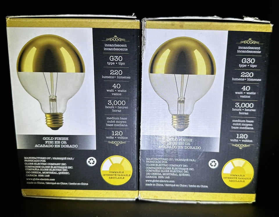 40W G25 Design Bulb, PartNo 84649, by Globe Electric, Pack of 2 - Image 2 of 4