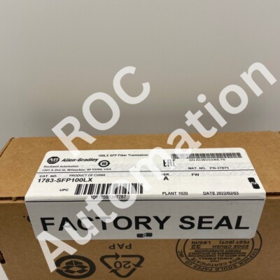 New Sealed Allen Bradley 1783-SFP100LX Stratix Fiber Optic SFP Transceiver Modul