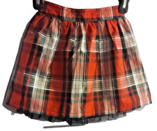 Sonoma Red and Black Plaid Skirt Size 7 Girls Skirt