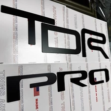 MATTE BLACK Tailgate Letters for TACOMA TRD Pro 2022 2023 2024 2025