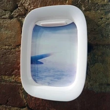 Photo Frame In The Form Of A Porthole, Airplane Window, Teev, plane window art