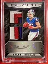 DALTON KINCAID  2023 Panini Black Dual Patch Auto /99 !! RPA 4 COLOR  #RSM-21 RC