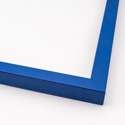 26x34 Frame Blue Solid Wood Picture Frame Width 0.75 Inches | Interior Frame Dep