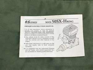 OS Max-50sx-Hring Owners Instruction Manual