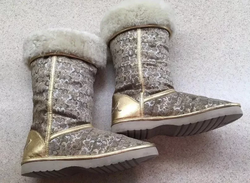 Coach nikole signature clearance boots