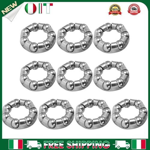 A 10pcs Bicycle Front/Rear Wheel Axle 1/4 inch Steel Ball Bearing