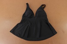 Old Navy Women's Size Small Black V-Neck Padded Swing Tankini Swim Top NWT