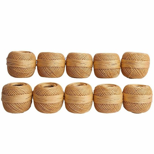 Rote Rose gehäkelt Baumwolle mercerisiert allgemein Nähfaden Strickgarn Kugel Gold - Bild 4 von 6