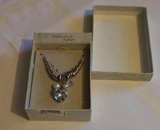 RIBBON AND ASHER NECKLACE COSTUME JEWELLERY, (LOT150)