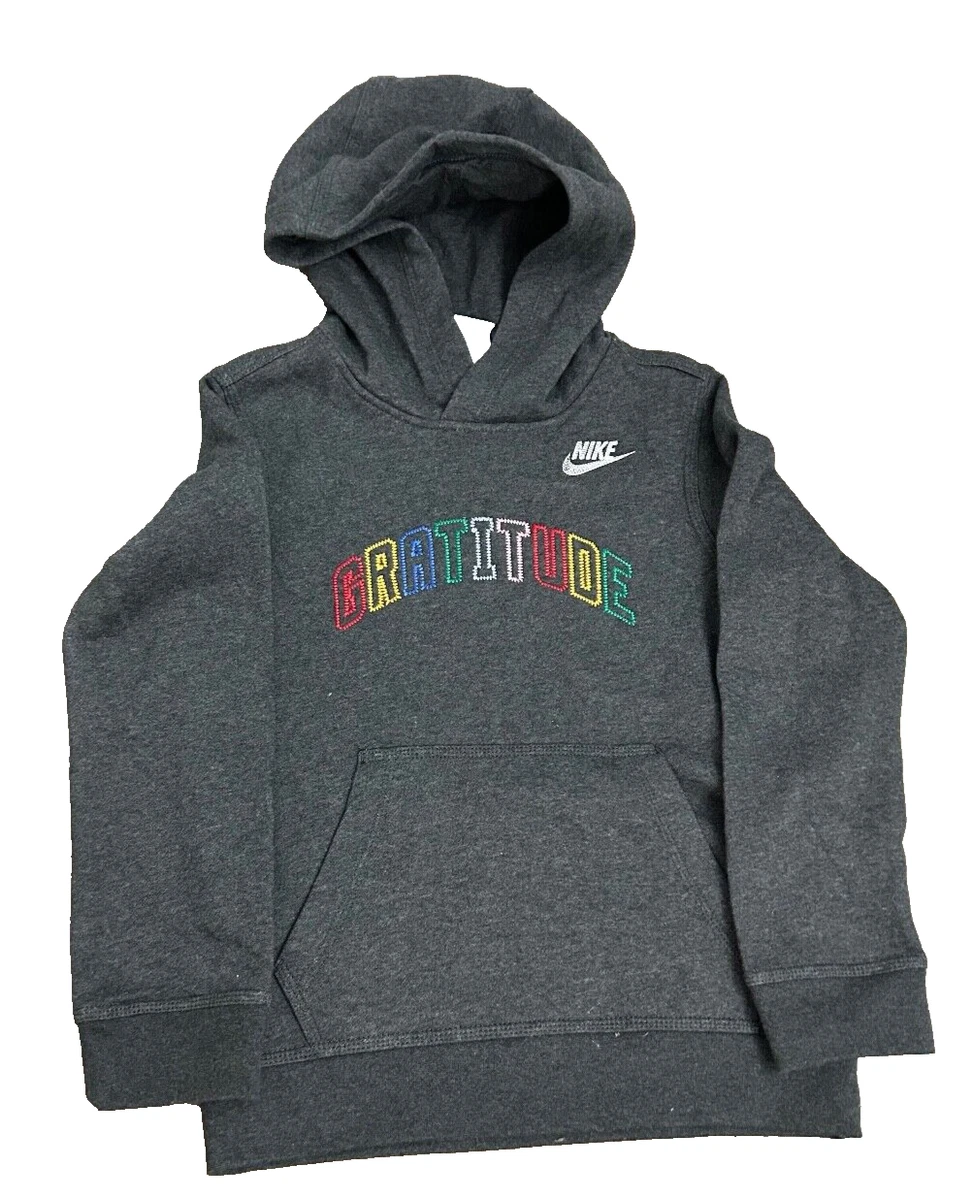 Nike Youth Club Hoodie Limited Edition Size Small Gratitude Gray