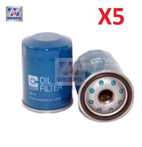 5x Wesfil Oil Filters for Toyota Rav4 Camry Tarago Corolla Avensis Z432 - Picture 1 of 1
