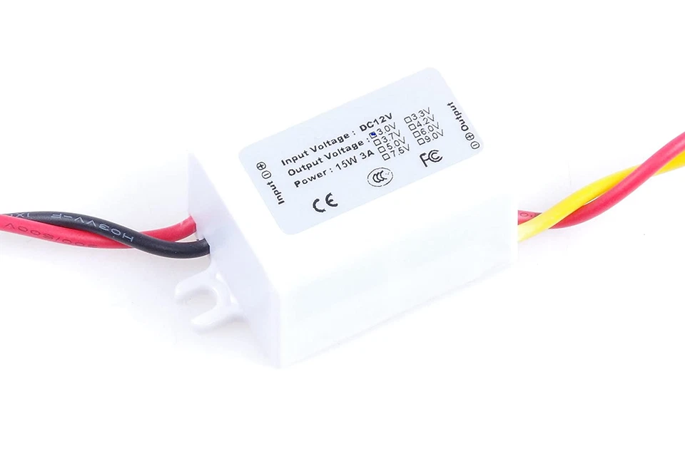 CHUANGRUIFA DC/DC Converter 12V Step down to 3V 3A 15W Power Supply Module Auto Recovery