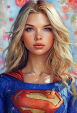 "Supergirl 37" 13x19 Fine Art Print Limited to Only 20 Hand-Numbered Copies