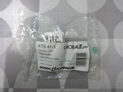 Global Trac Pro / Nordic Aluminium XTS 41-3 End Box, White **Free Shipping**