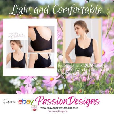 BREATHE EASY BEAUTY SEAMLESS XL PLUS SIZE BRAS - SEXY WIRELESS AND PUSH UP
