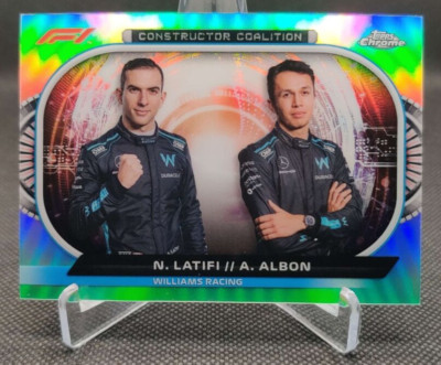 2022 Topps Chrome #CC-WR Latifi/Albon Constructor Coalition F1 Racing Card