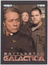 2009 BATTLESTAR GALACTICA 4 ADAMA TYROL & TIGH SHELTER POSTER S10 CARD 368/375