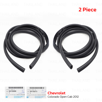 Pair Door Rubber Weatherstrip Seal Fits Chevrolet Colorado Extra Cab 2012 - 2020