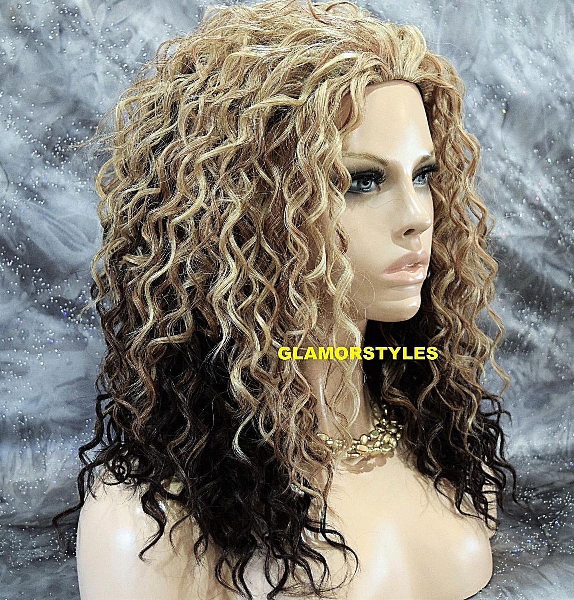 ?PREMIUM QUALITY,PALE BLONDE,3/4 FALL HALF WIG? Amazon.com : Full Shine U Shaped Wigs Platinum Blonde Half  main image 3