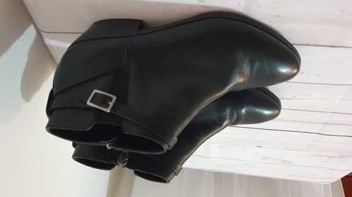 DIANNA FERRARI BLACK BOOTS ~ Size 8.5 - Picture 22 of 24
