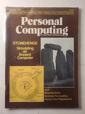 January 1980 PERSONAL COMPUTING Computer Magazine - Vintage PC & Gaming
