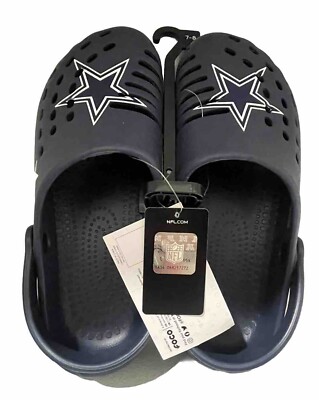 dallas cowboys foco Clogs Size 7-8 Mens | eBay display picture 1