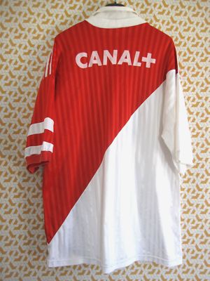 Maillot Adidas AS Monaco 1990 Lada Reseau Poch Vintage shirt