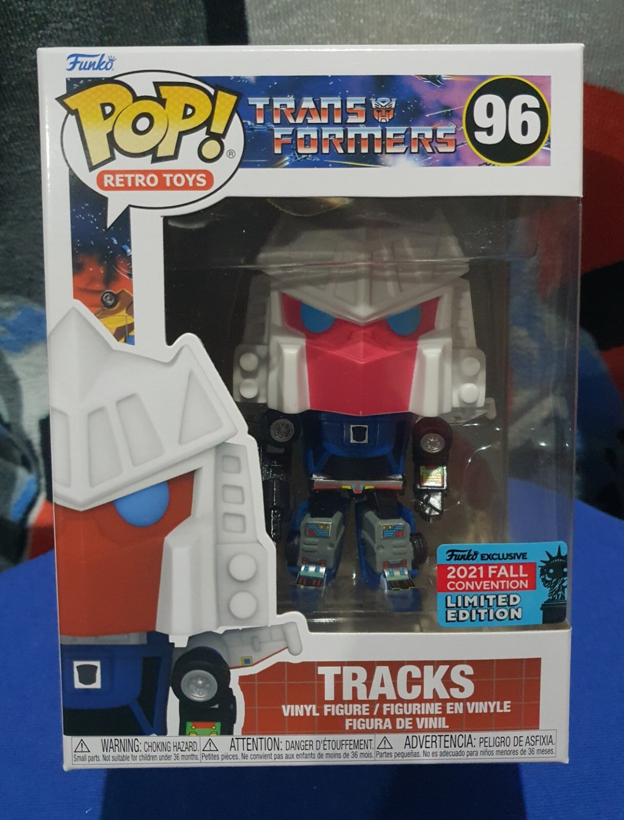 Transformers Tracks 96 Pop Vinyl Funko Nycc 2021 Festival Of Fun Exclusive