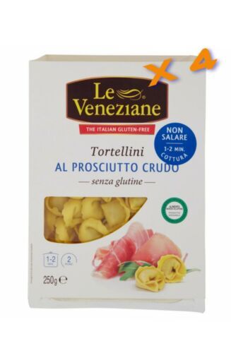 4 x 250 (1KG) Tortellini Al Ham Raw Le Venetian Pasta, Gluten Free