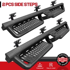BHK Running Board For 19-26 Ram 1500 Quad Cab New Body Nerf Bar BLK Side Step