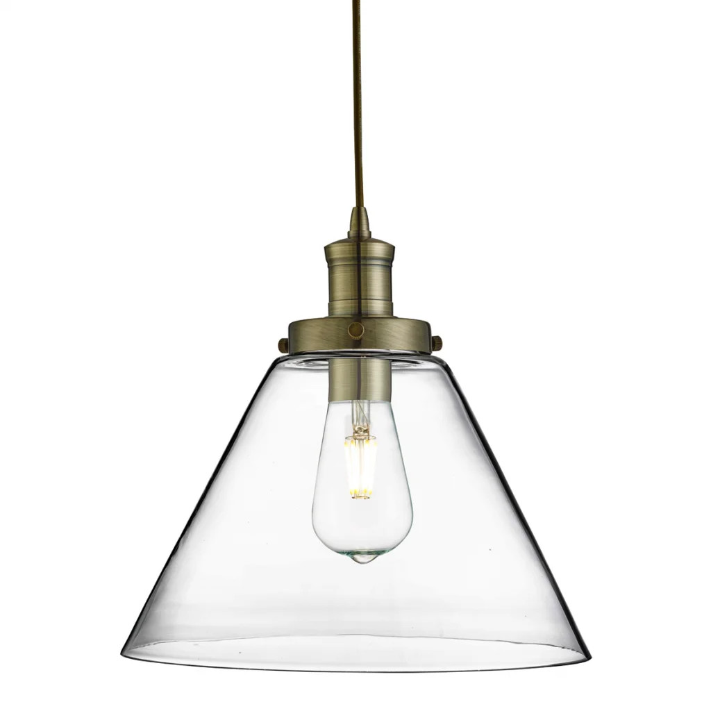 Ceiling Light Brass Pyramid Antique Searchlight 3228AB