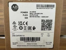 New Allen Bradley 25B-D4P0N114 SER A Powerflex 525 AC Drive 2HP Surplus SEALED