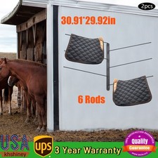 2 Pcs Saddle Pad Rack Horse Blanket Holder Heavy Duty 180 Degree Swivel