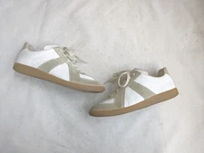 Maison Margiela GAT Sneakers White Gray Men 9 42 Suede Leather Low Tops Italy