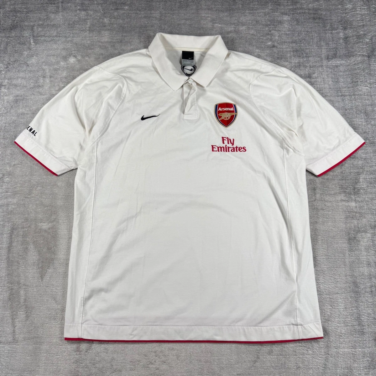 Nike Arsenal White International Club Soccer Fan Apparel and