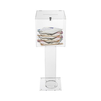 Acrylic Suggestion Box, Acrylic Donation Box, Clear Box for Donation & Ballot