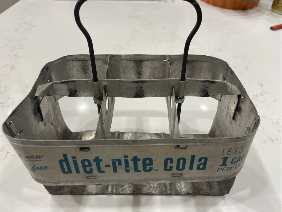 Paquete de 6 estuche de transporte vintage Diet Rite Cola Foto 4 de 4