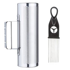 EASTROCK Stainless Steel Guiro Shaker 12" 4" Percussion 4" 12", Silver,Black